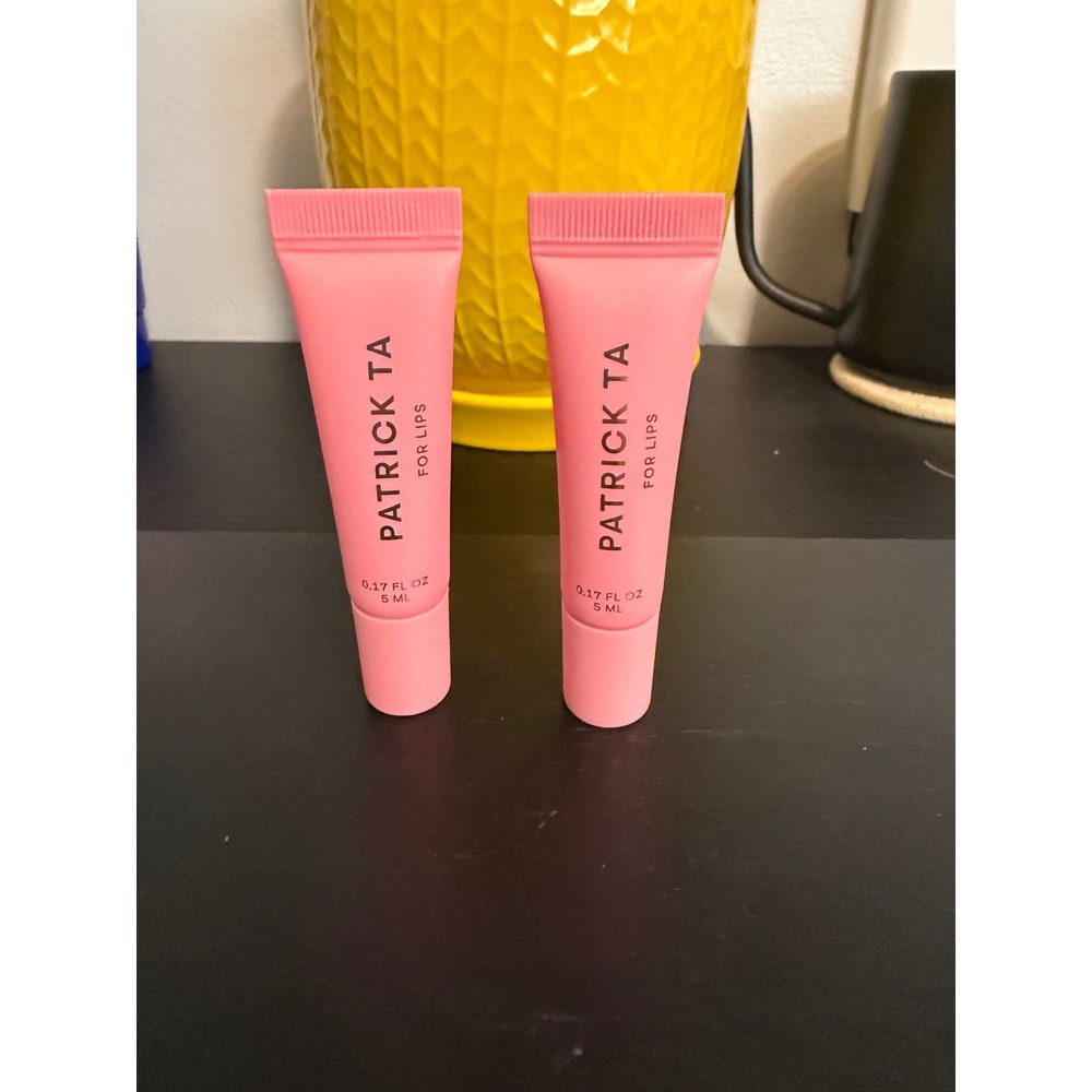 Patrick Ta For Lips Major Glow Lip Shine Mini Duo pink salted caramel new